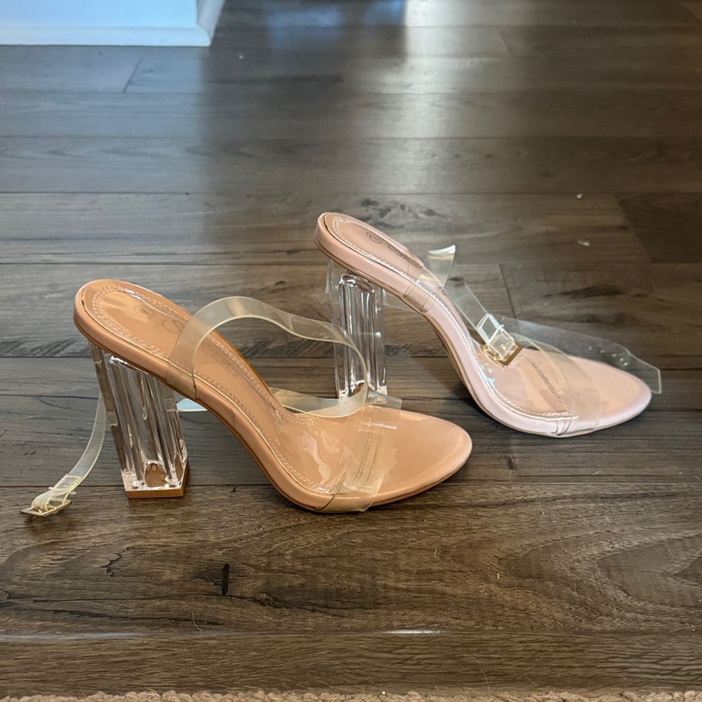 Transparent Strap Heels